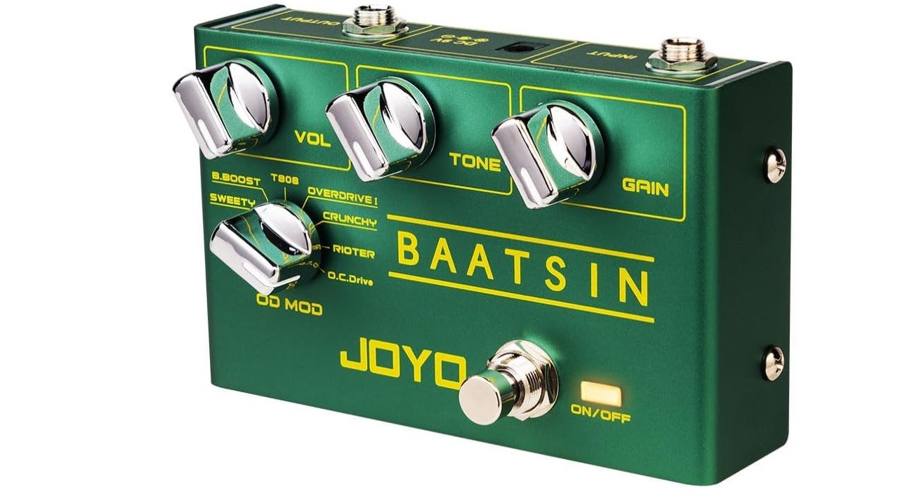 JOYO Pure Analog Overdrive & Distortion Multi Effect Pedal R Series 8 Classic OD/DS Sounds for Electric Guitar