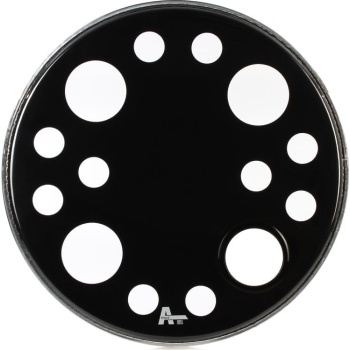 Attack Orbit Black Bass Drumhead - 22 inch - Resonant - Ported