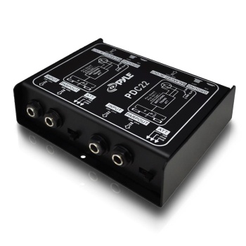 PYLE-PRO Premium Direct Injection Audio Box - Passive DI Unit Hum Eliminator
