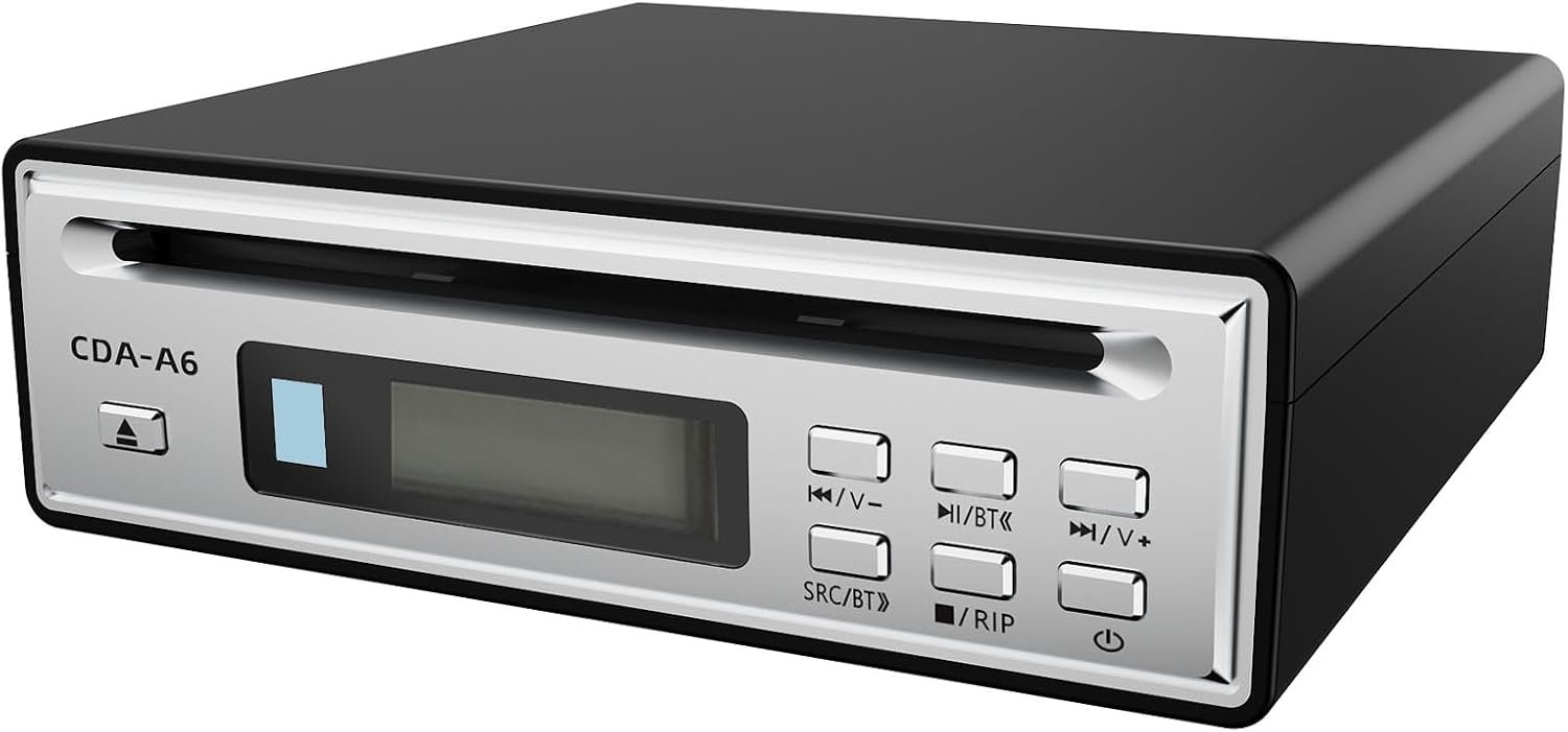 High-Fidelity CD Player with Bluetooth 5.3 | Supports WAV Ripping from Original