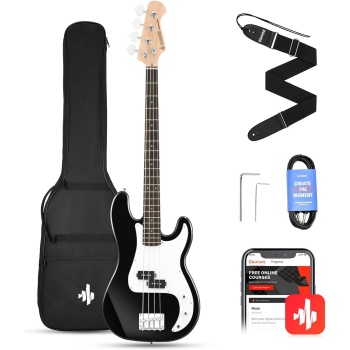Donner Electric Bass Guitar 4 Strings Full-Size Standard Bass PB-Style Beginner