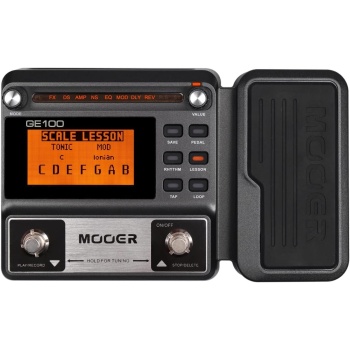MOOER GE100 Multi-Effects Guitar Pedal with 80 Presets, 66 Effects, Loop