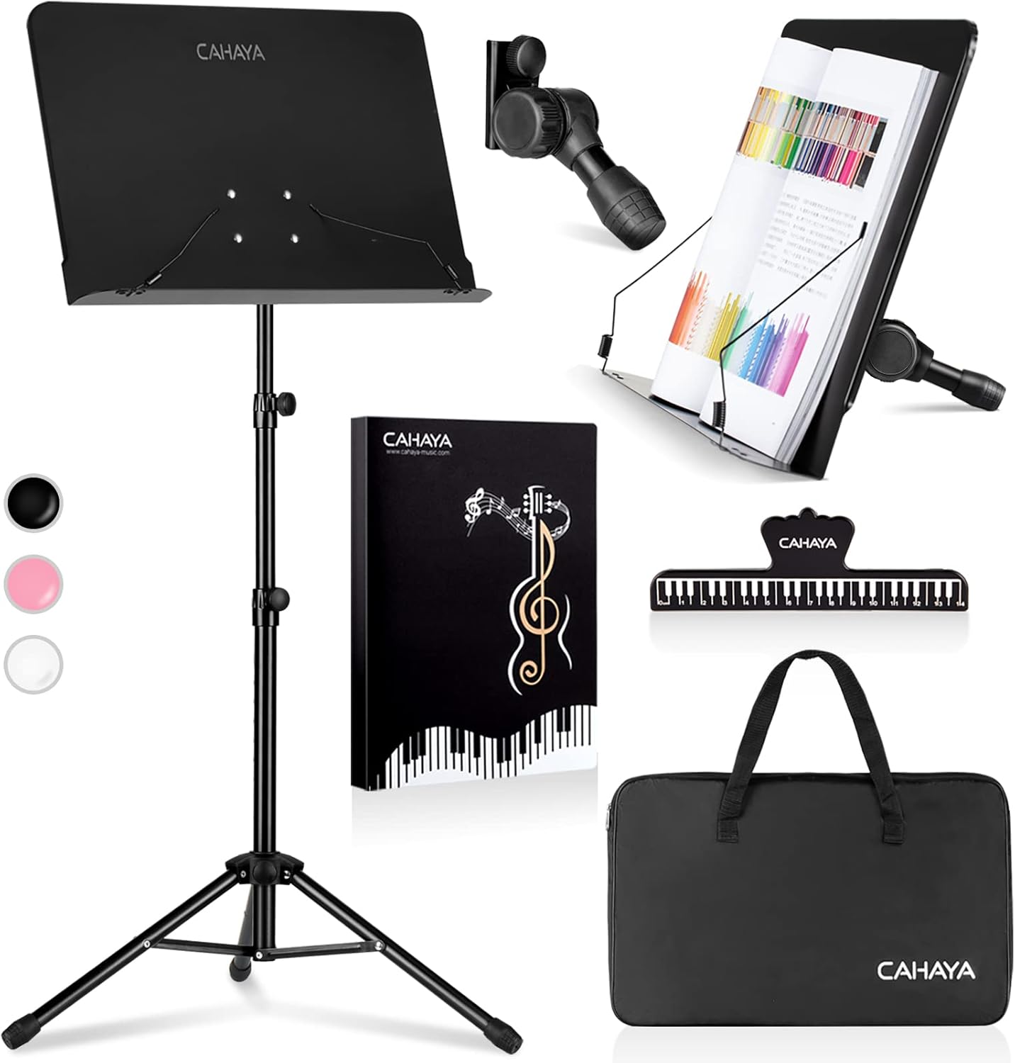 CAHAYA Music Stand for Sheet Music - Dual-use Converts to Desktop Stand