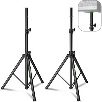 Pair of Speaker Tripod Stands Height Adjustable from 43.7'' to 70.8'' PA DJ