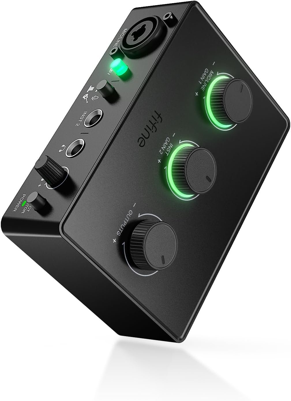 FIFINE PC Audio Mixer for Recording Music, USB Interface