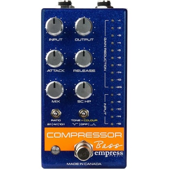 Empress Effects Bass Compressor Effects Pedal, Blue CPBB
