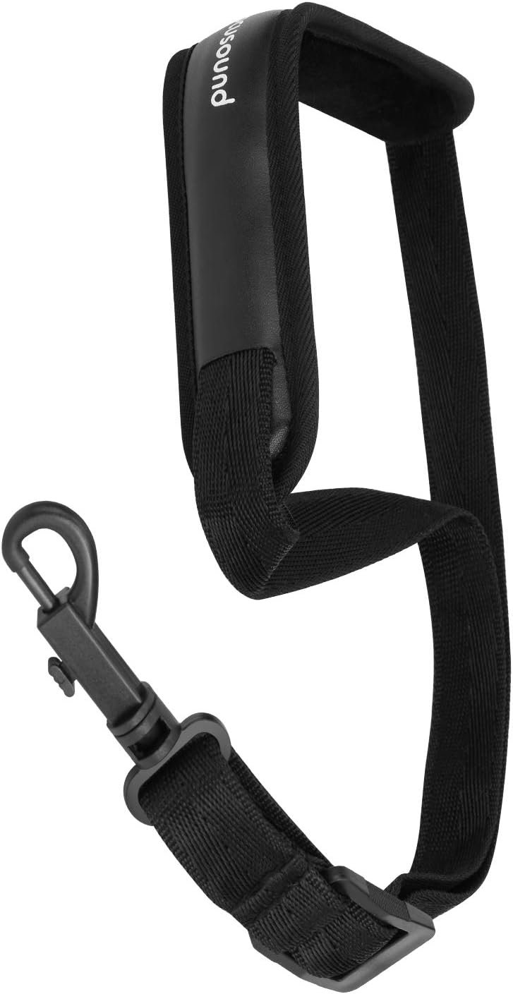 Upgraded Length Tenor Saxophone Neck Strap Soft Sax Leather Strap Padded