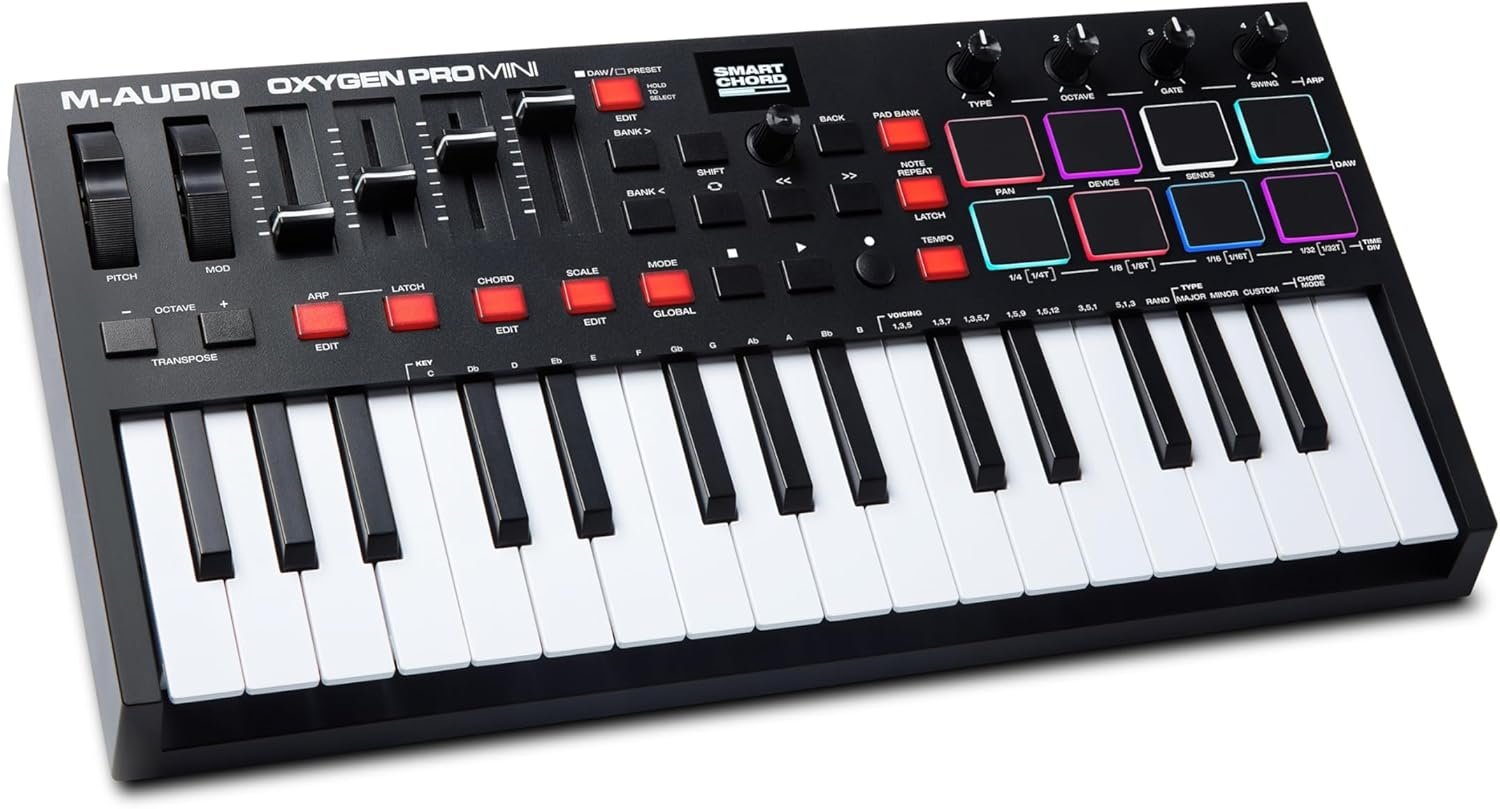 M-AUDIO Oxygen Pro Mini 32-Key USB MIDI Keyboard Controller