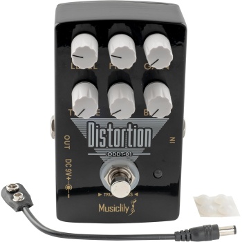 Musiclily Pro Electric Guitar Effects Pedal DC 9V Adapter Powered True Bypass
