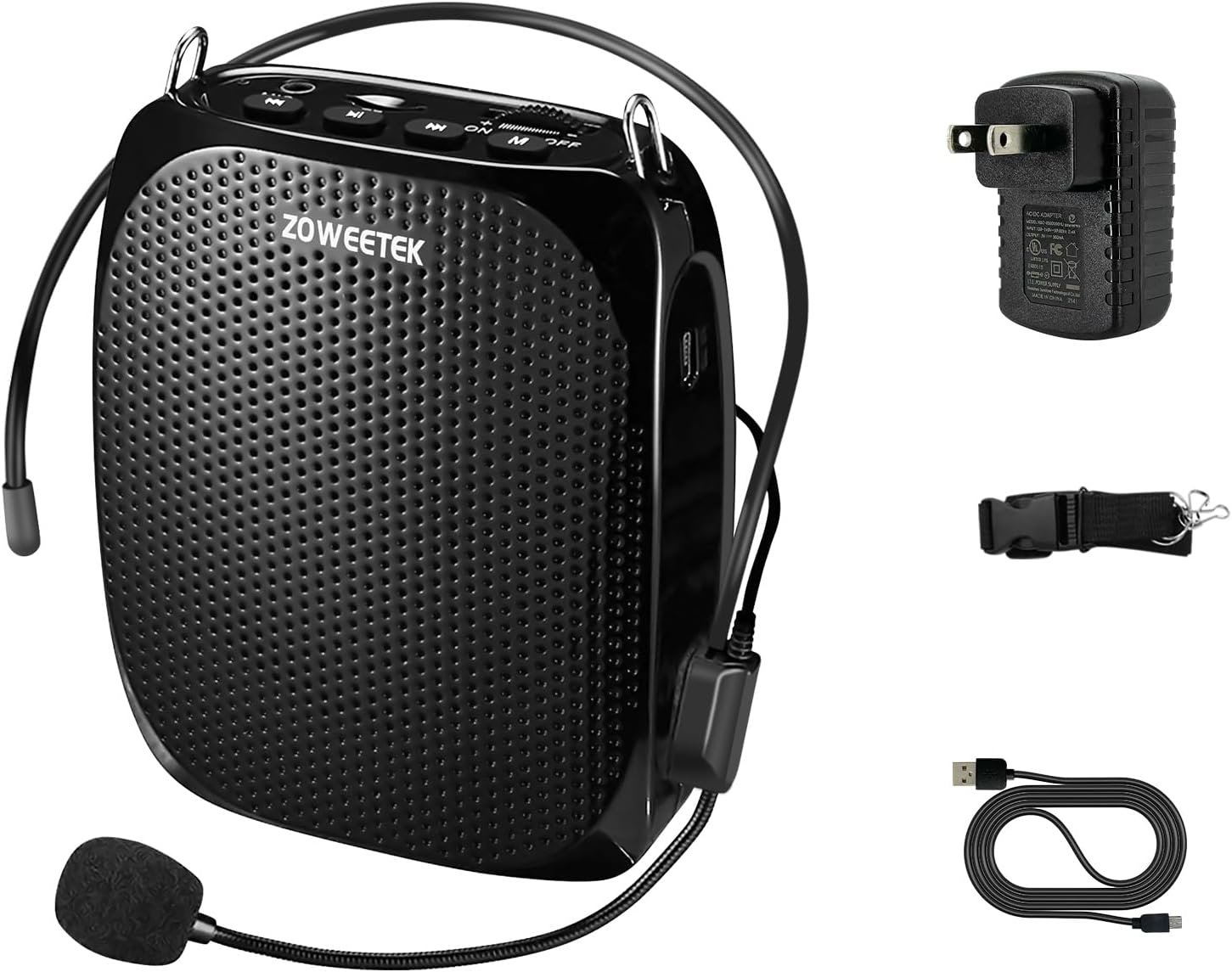 ZOWEETEK ZW-Z258 Portable Rechargeable Mini Voice Amplifier for Teachers