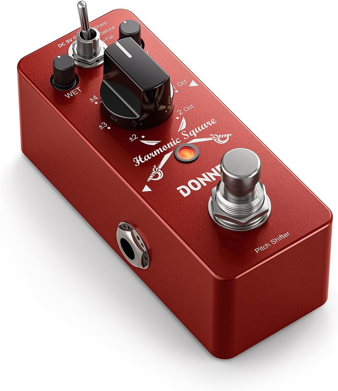 Donner Octave Guitar Pedal, Harmonic Square Digital Octave Mini Pedal Pitch