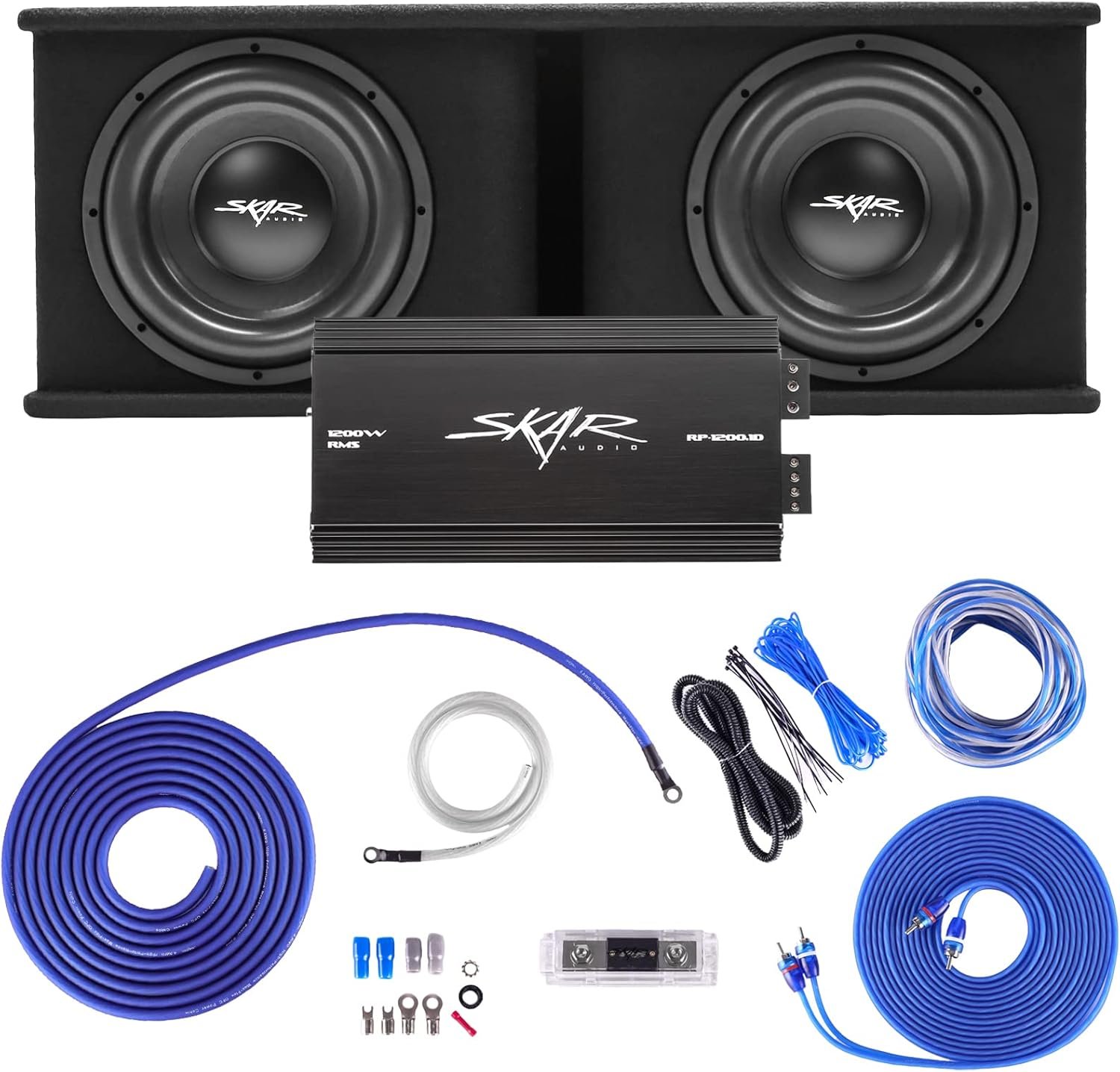 Skar Audio Dual 12" Complete 2,400 Watt SDR Series Subwoofer Bass Package