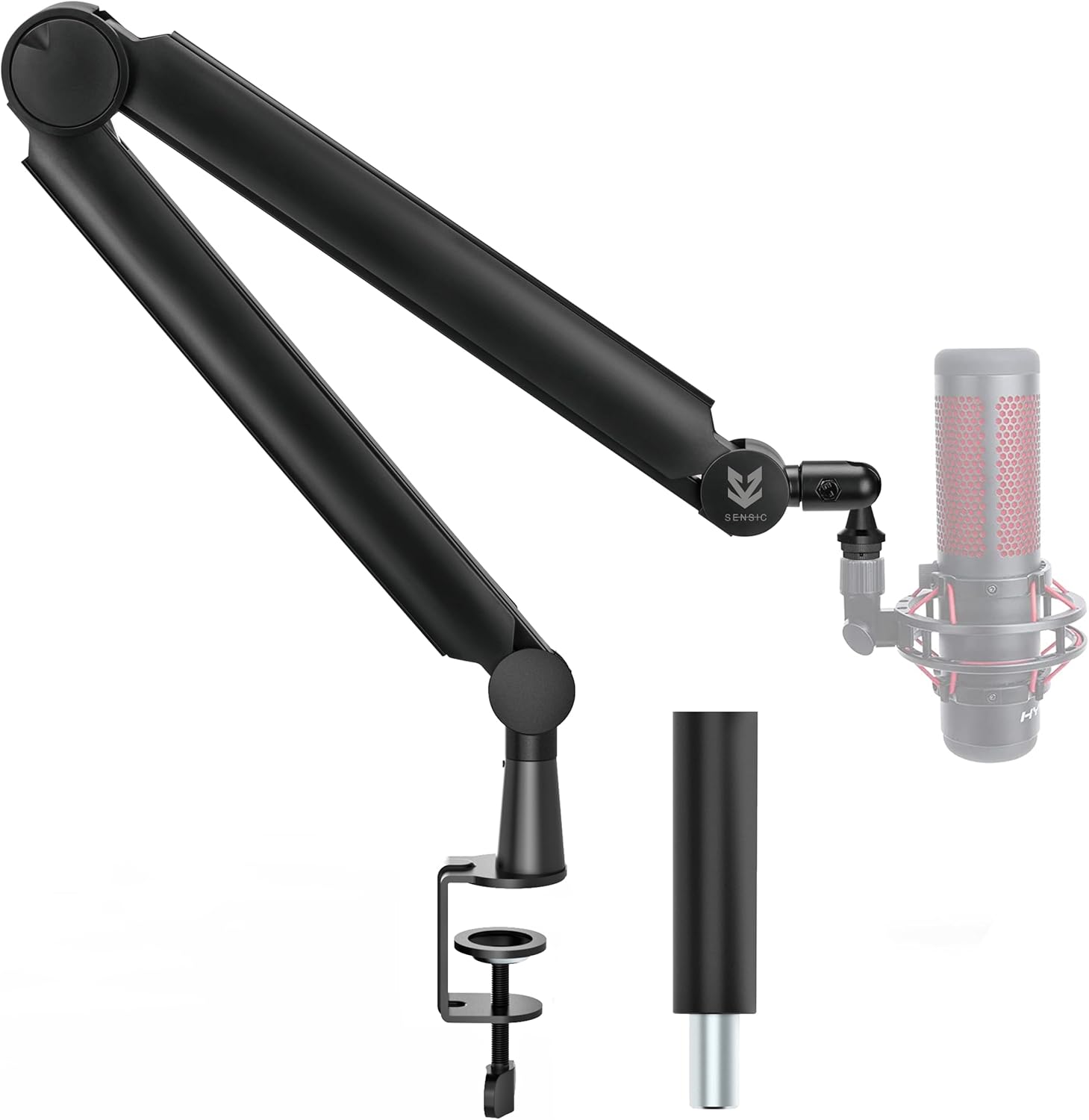 Sensic SA-30 Microphone Boom Arm, 360° Rotatable Mic Stand with 6 inch riser