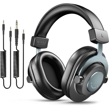 FIFINE Studio Monitor Headphones for Recording-Over Ear Wired Headphones