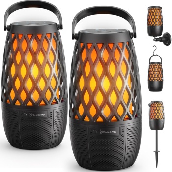 Upgraded Outdoor Speakers Gift for Men Bluetooth Speaker with lights Multi-Sync