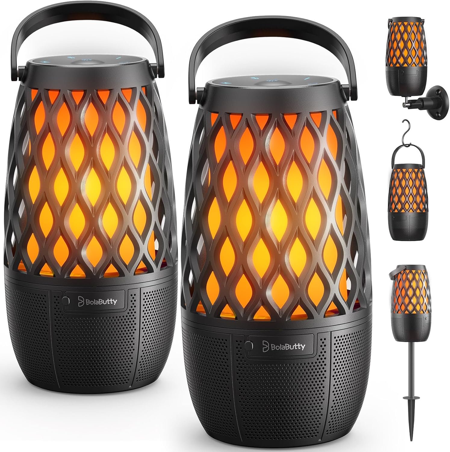 Upgraded Outdoor Speakers Gift for Men Bluetooth Speaker with lights Multi-Sync