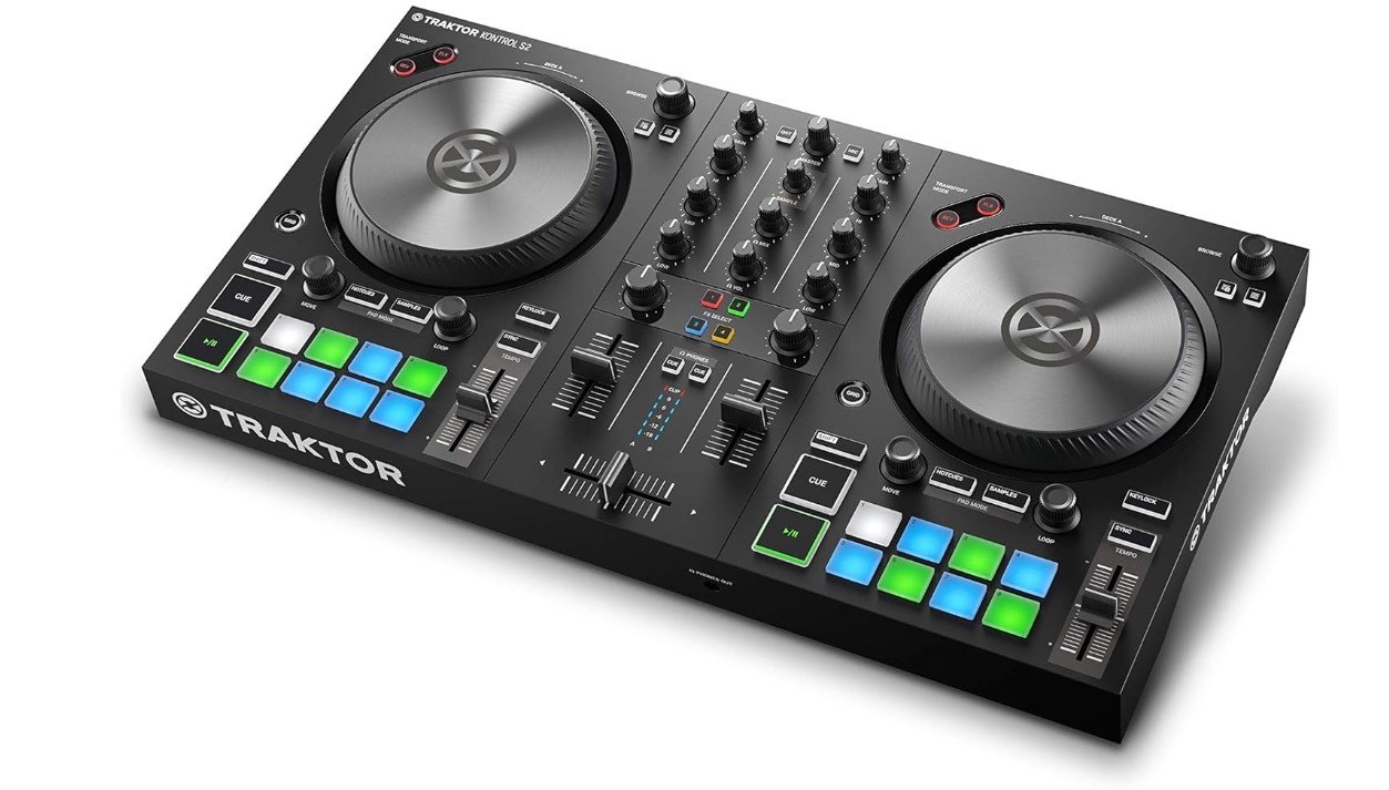 Native Instruments Traktor Kontrol S2 Mk3 DJ Controller, Black