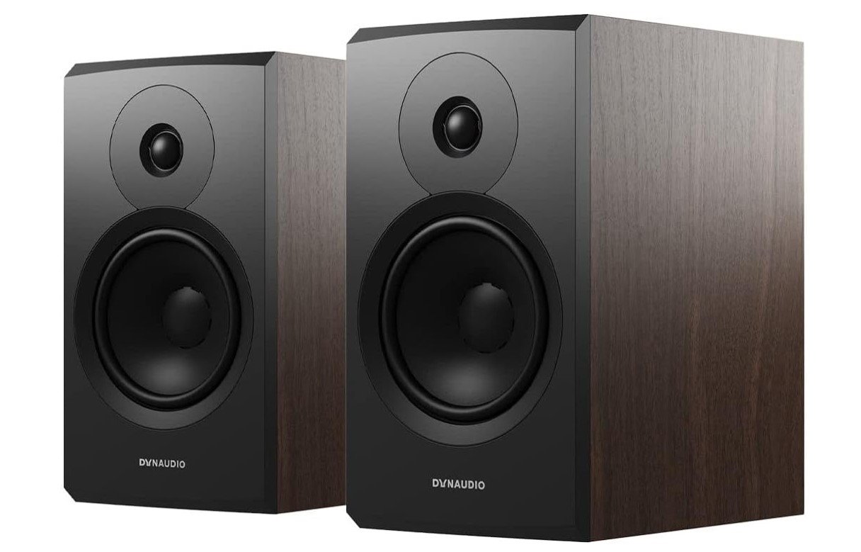 Dynaudio Emit 20 Compact Bookshelf Speaker - Pair (Walnut Wood)
