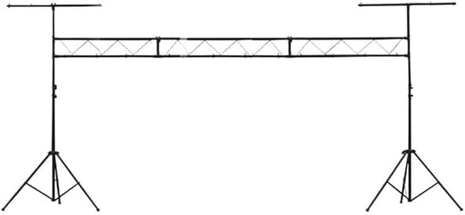 Griffin 15FT Lighting Truss I-Beam Stand System (Stage-MountPRO Series) – Trussing Set & DJ Booth Tripod Platform – Hanging Kit Package for Music Gear, PA Speakers T-Bar Extension for Portable Audio