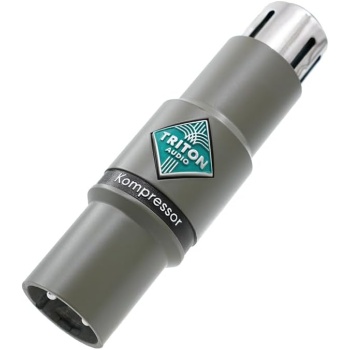 TritonAudio – Kompressor | In-line FET-OPTO Compressor & Microphone Preamplifier | 25 dB Gain for Dynamic and Ribbon Microphones | Compact One-Knob XLR Compressor
