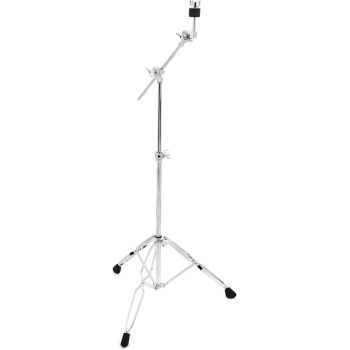 Gibraltar 4709 Boom Cymbal Stand, Lightweight Double Braced Chrome Hardware, with Hideaway Boom Tilter and Geared Cymbal Adjustment, Hinged Height Control for Drum Kits and Percussion Setups