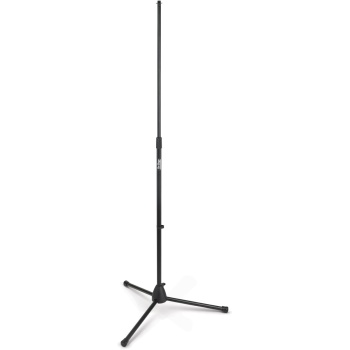 OnStage MS7700B Tripod-Base Mic Stand (Setup for Vocal and Instrument Microphones, Adjustable Height, 5/8″-27 Threading, Portable, Folding, Nonslip Rubber Feet, Cable Clip, Steel, Black)