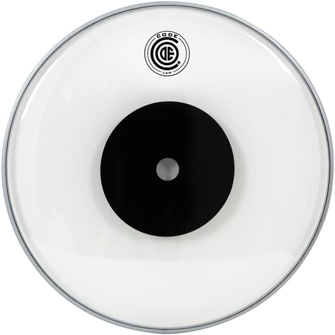 Code Law Series Clear 18" Drumhead w/Donut