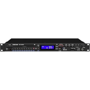 Tascam CD-400U Rackmount CD/Media Player with Bluetooth Wireless and AM/FM Receiver