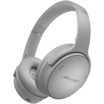 Bose QuietComfort Headphones - Wireless Bluetooth Headphones, Active Over Ear Noise Cancelling and Mic, USB-C Charging, Deep Bass, Up to 24 Hours of Playtime, Moonlight Grey - Limited Edition Color