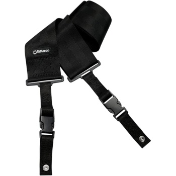 DiMarzio DD2800 3-inch Nylon ClipLock Guitar Strap - Black (Short Length)