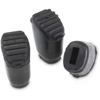 Gibraltar Large Rubber Cymbal Drum Stand Feet, Replacement Hardware for Cymbal and Drum Stand Legs, Anti Slip Rubber Foot Set for Stability Floor Protection and Secure Setup, 3 Pack (SC-PC07)