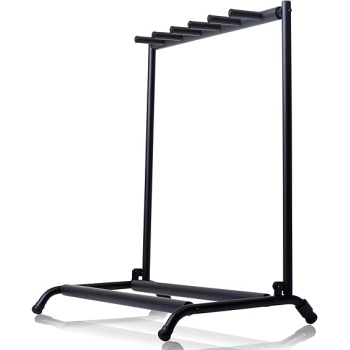 Griffin 5-Guitar Rack Stand (Stage-NestPRO Series) – Folding Guitar Floor Holder with Neoprene Padding for Bands, Studios, Artists, Schools & Performers