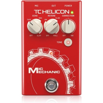 TC Helicon TC Helicon MIC MECHANIC 2 Ultra-Simple Battery-Powered Vocal Effects Stompbox with Reverb, Echo and Pitch Correction