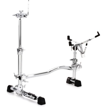 Gibraltar Stealth Vertical Mounting System Drum Rack Pack, Low-Profile VMS for Toms & Snare with Snare Basket, Tom Mounting Posts, and Connecting Tube (GSVMS-KIT)