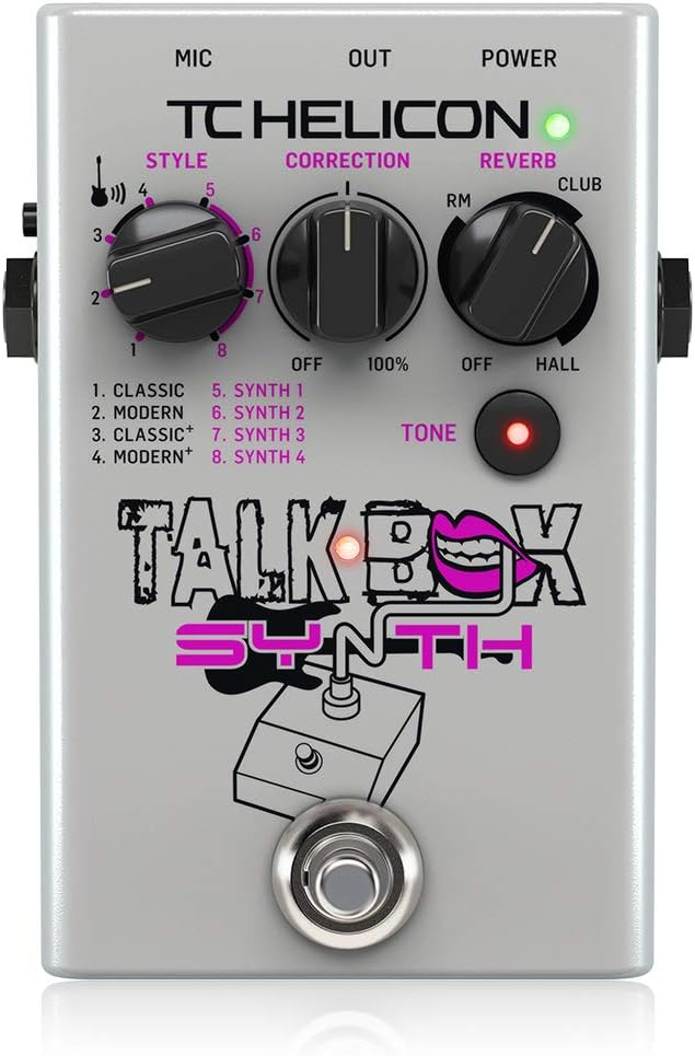 TC Helicon TALKBOX SYNTH Studio-Quality Stompbox for Guitar Talkbox Effects and Vocal Tone Polishing