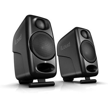 IK Multimedia iLoud Micro Monitor 50 watt Portable Wireless Bluetooth Studio Reference Monitors, Dual Speakers for Music Production, Mixing, Mastering, Composing, producing and DJs