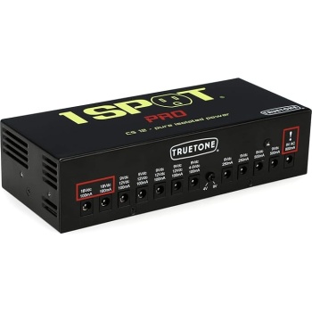 Truetone 1 SPOT Pro CS12 Guitar Pedal Power Supply with 12 Isolated Outputs, 9Vac 9Vdc 12V 18V variable voltage, Studio Power for Your Pedalboard