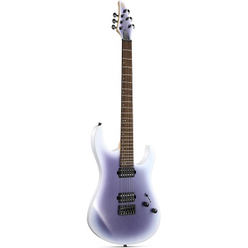 Donner Solid Body Electric Guitar, 39 Inch Metal Electric Guitar Beginner Kits with Bag, Strings, Strap, Cable, Strings Dampener for Rock Music Lover, DMT-100 (Gradient Violet)