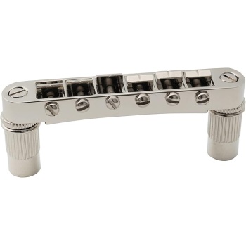 Musiclily Pro 52mm Tune-O-Matic Bridge Wide Body LP Bridge for Epiphone Les Paul SG Style Electric Guitar Parts, Nickel