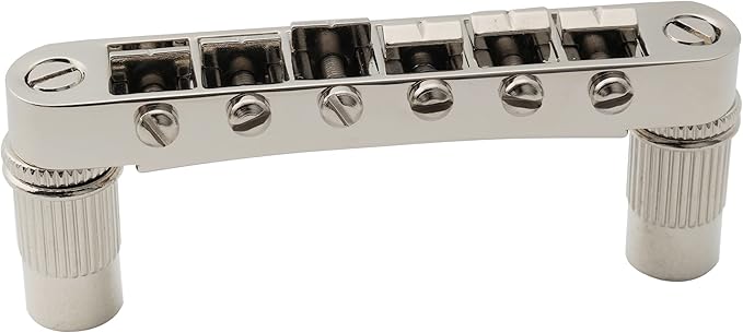 Musiclily Pro 52mm Tune-O-Matic Bridge Wide Body LP Bridge for Epiphone Les Paul SG Style Electric Guitar Parts, Nickel