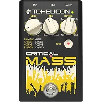 TC Helicon Helicon Critical Mass Pedal for Gang Vocals, Melodic Vocals & Reverb