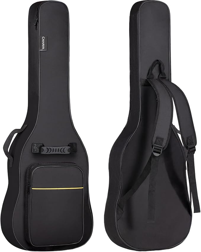 CAHAYA Electric Guitar Bag Gig Bag 6mm Padding Backpack Padded Soft Guitar Case Black CY0226