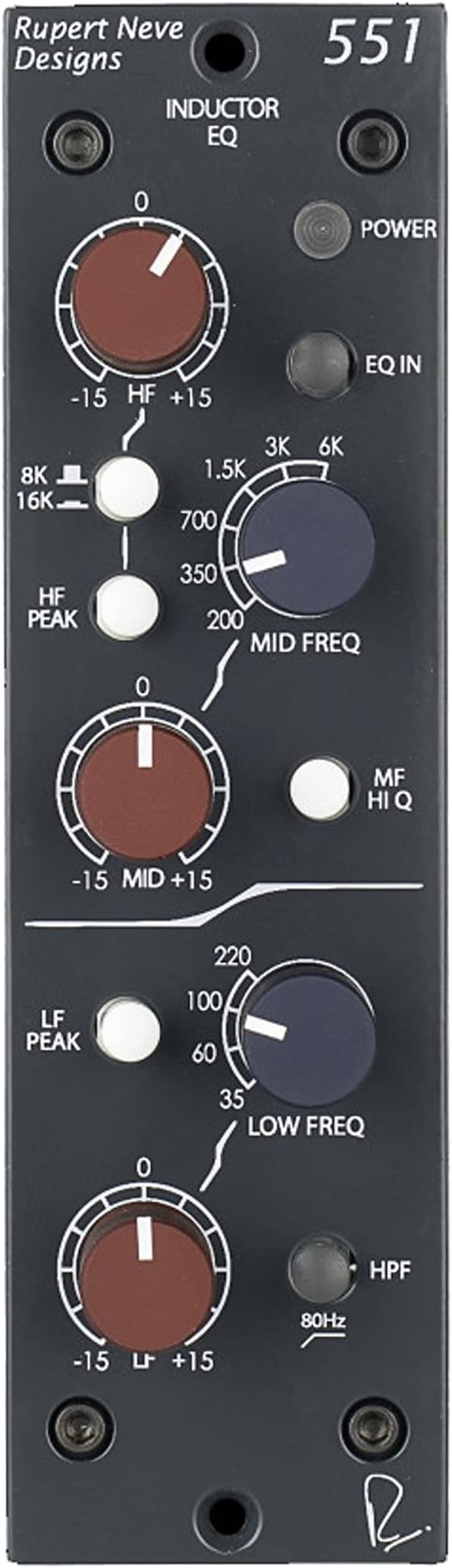 Rupert Neve Designs 551 Inductor EQ (500 Series)