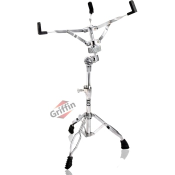 Griffin Snare Drum Stand (Percussion TiltPro X Edition) – Double Braced Drum Hardware with Slip-Proof Gears & Basket Clamp for Snares, Toms & Practice Pads