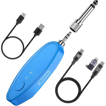 Ueteto AI Vocal Remover with Bluetooth, Real-Time Voice Elimination with App Control for Party Karaoke, Home Karaoke System & Portable Karaoke Machine, 6.35mm/3.5mm Jacks, Type-C Rechargeable
