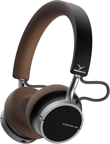 beyerdynamic AVENTHO 100 Premium On Ear Wireless Bluetooth Headphones with Active Noise Cancelling ANC, up to 60 Hours of Playtime, USB-C Charging, Foldable Design, Personalized Sound via App (Brown)