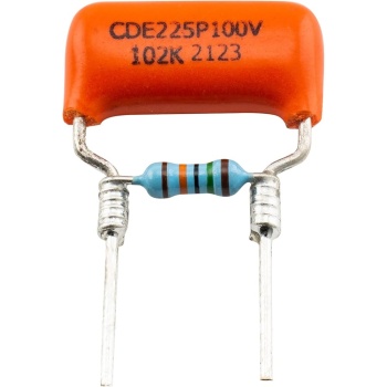Musiclily Pro Treble Bleed Mod with Sprague Orange Drop 225P Capacitor and Precision Resistor for Electric Guitar Bass .001uF+150K