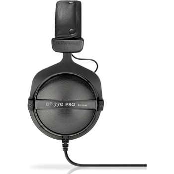 beyerdynamic DT 770 PRO 80 Ohm Over-Ear Studio Headphones in Gray. Enclosed Design, Wired for Professional Recording and Monitoring