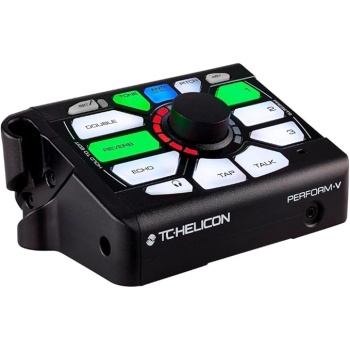 TC Helicon PERFORM-V Ultimate Mic Stand-Mount Vocal Processor for Quick and Easy Studio-Quality Sound with Expandable Effects