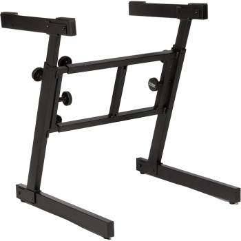 OnStage OnStage KS7350 Pro Heavy-Duty Folding-Z Keyboard Stand, Black
